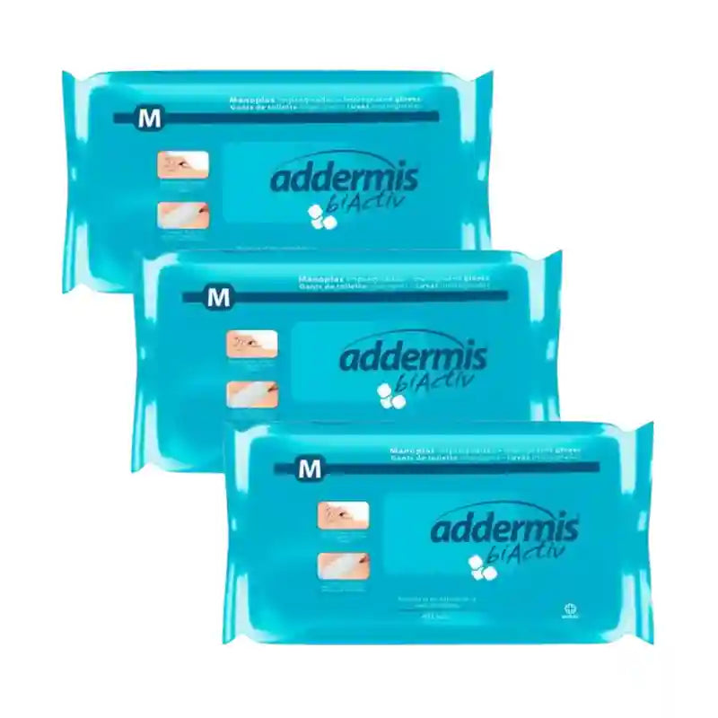 Addermis Biactiv Soapy Body Wash Care Mitt, 3X40 Units