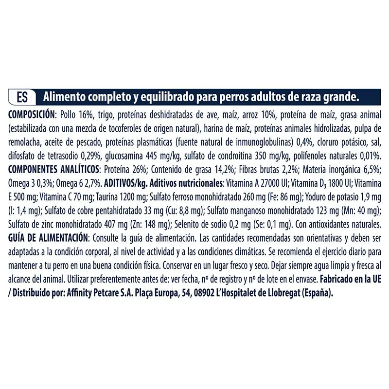 Advance Canine Adult Maxi Pollo Arroz 18Kg, pienso para perros