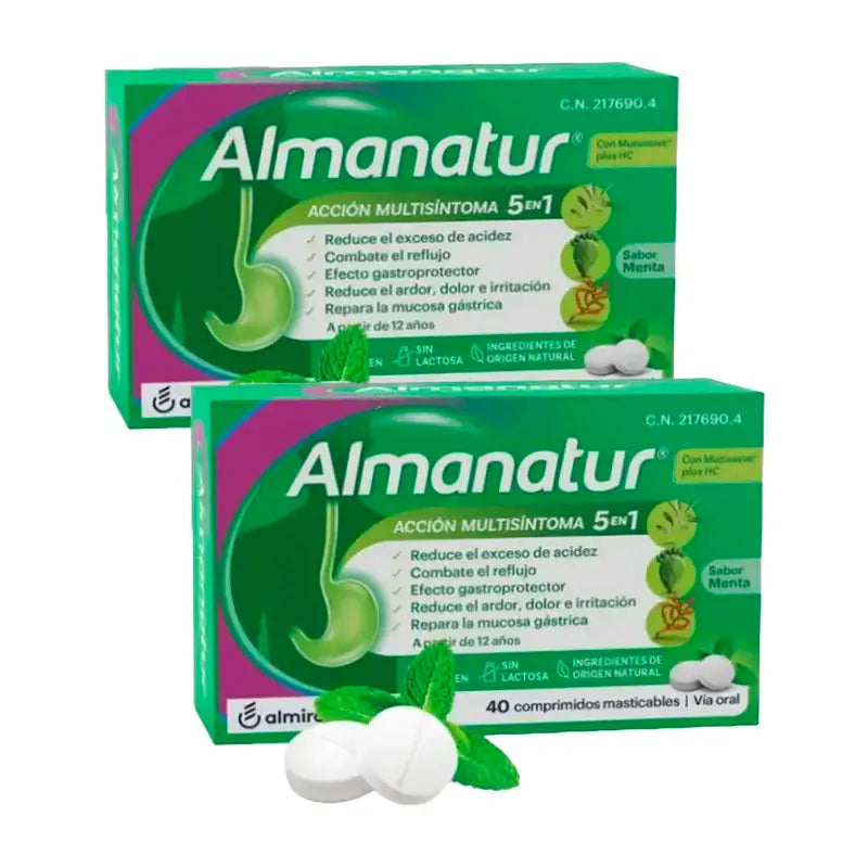 Almanatur Peppermint, Pack 2 x 40 Tablets