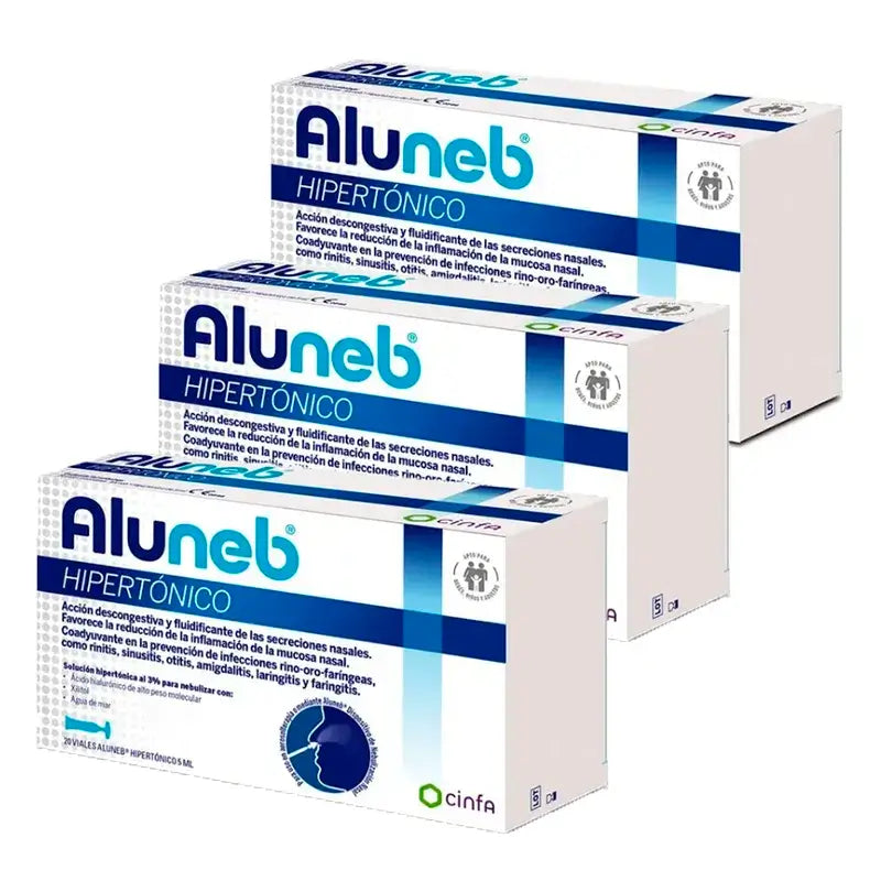 Aluneb Hypertonic, Pack 3 x 20 Vials