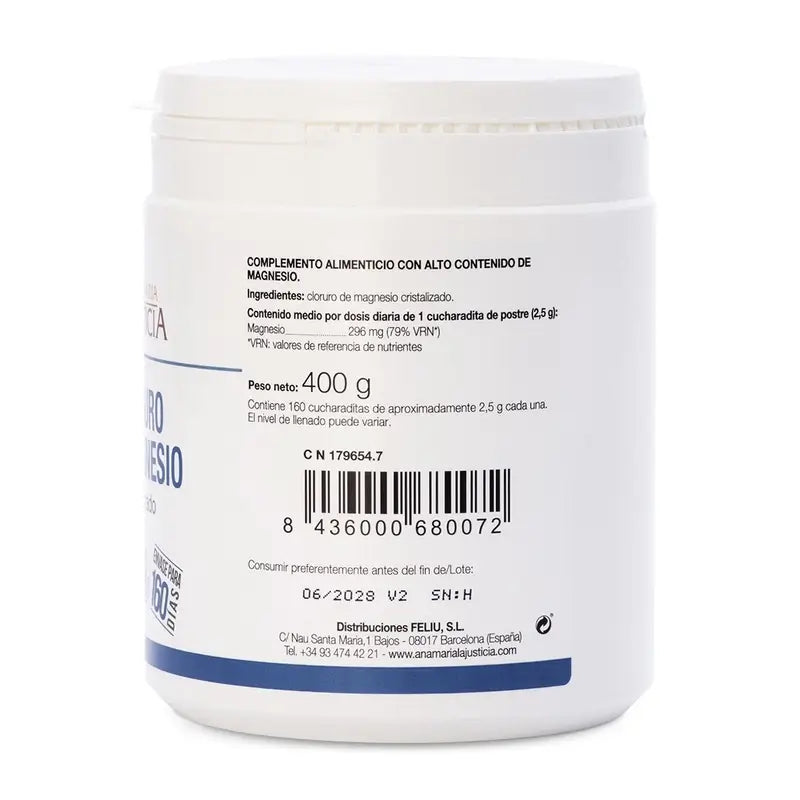 Ana Maria Lajusticia Crystallised Magnesium Chloride, 400 g