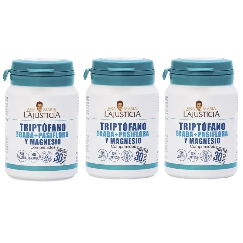 Ana Maria Lajusticia Tryptophan with GABA + Plasifora and Magnesium, 3x60 tablets