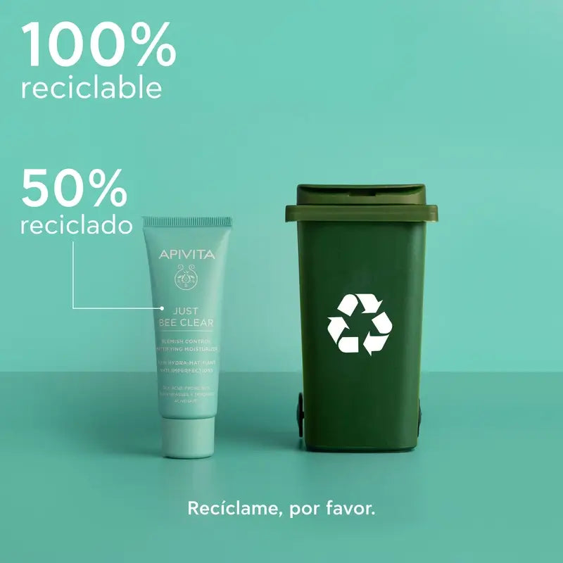 Apivita Just Bee Clear Mattifying Anti-Perfection Cream, 40 ml