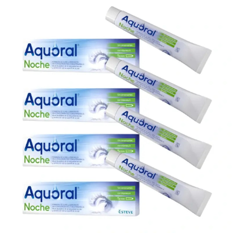 Aquoral Night Pack Lubricating Eye Ointment, 4 x 5 Gr