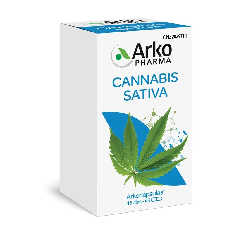 Arkocápsulas Cannabis Sativa Bio 45 capsules Arkopharma