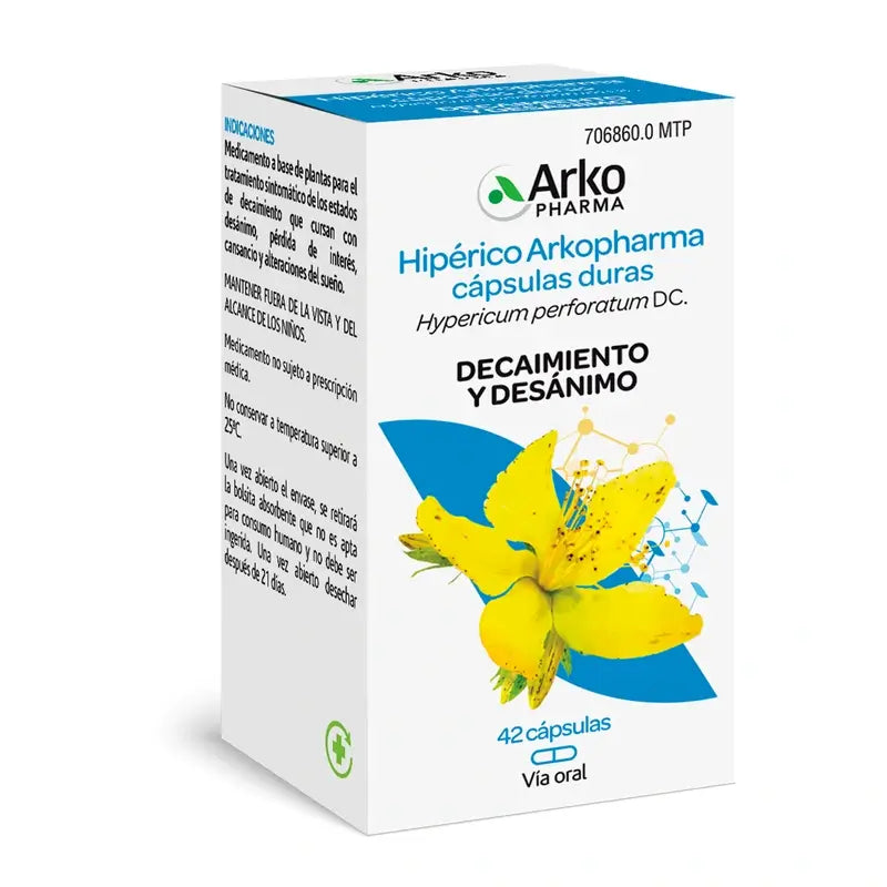 Arkocápsulas Hypericum 42 Capsules Arkopharma