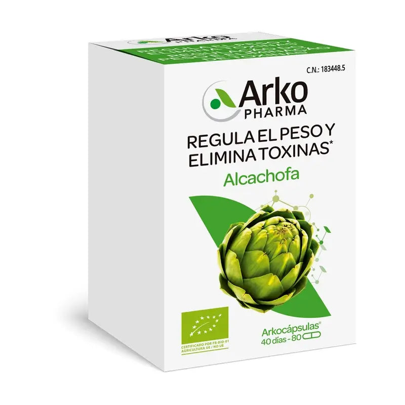 Arkocápsulas Artichoke Bio 80 Capsules Arkopharma