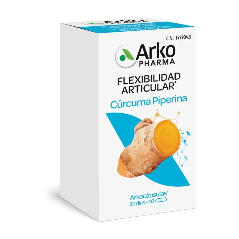 Arkocápsulas Turmeric Bio 40 Capsules Arkopharma