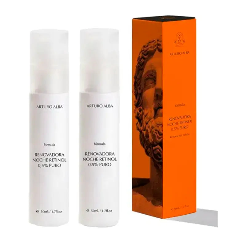 Arturo Alba Retinol Night Renewal Formula 0.5% Pure, 2 x 50 Ml
