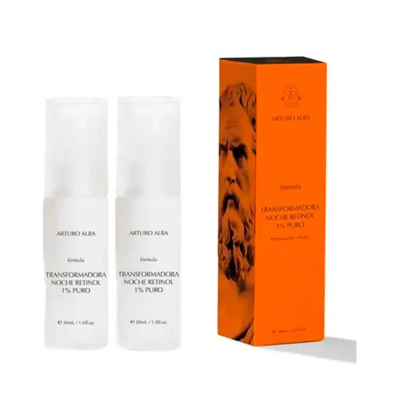 Arturo Alba Retinol 1% Pure Night Transforming Formula, Pack 2 x 30Ml