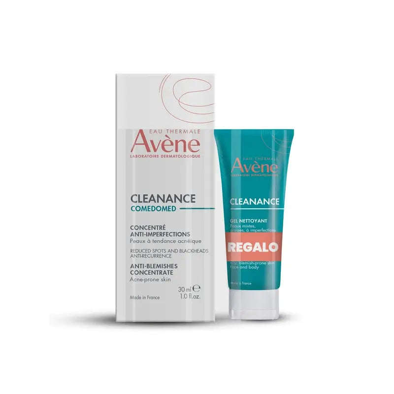 Avene Cleanance Comedomed Anti-Imperfection Concentrate 30 Ml + Cleanance Cleansing Gel 15 Ml