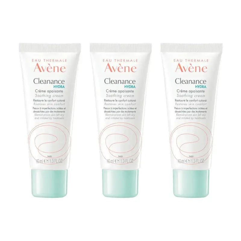 Avene Cleanance Hydra Cream, 3X40 Ml