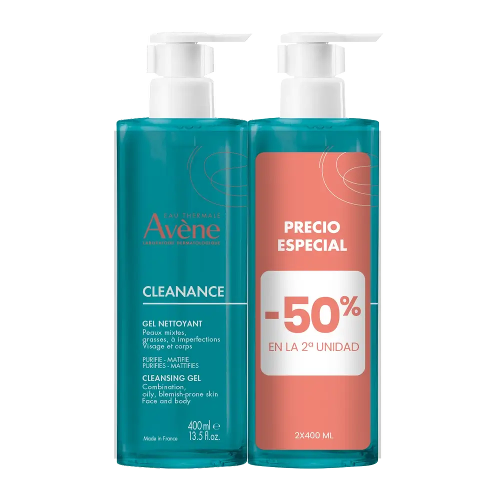 Avene Eau Thermale Cleanance Cleansing Gel 2 X 400 Ml