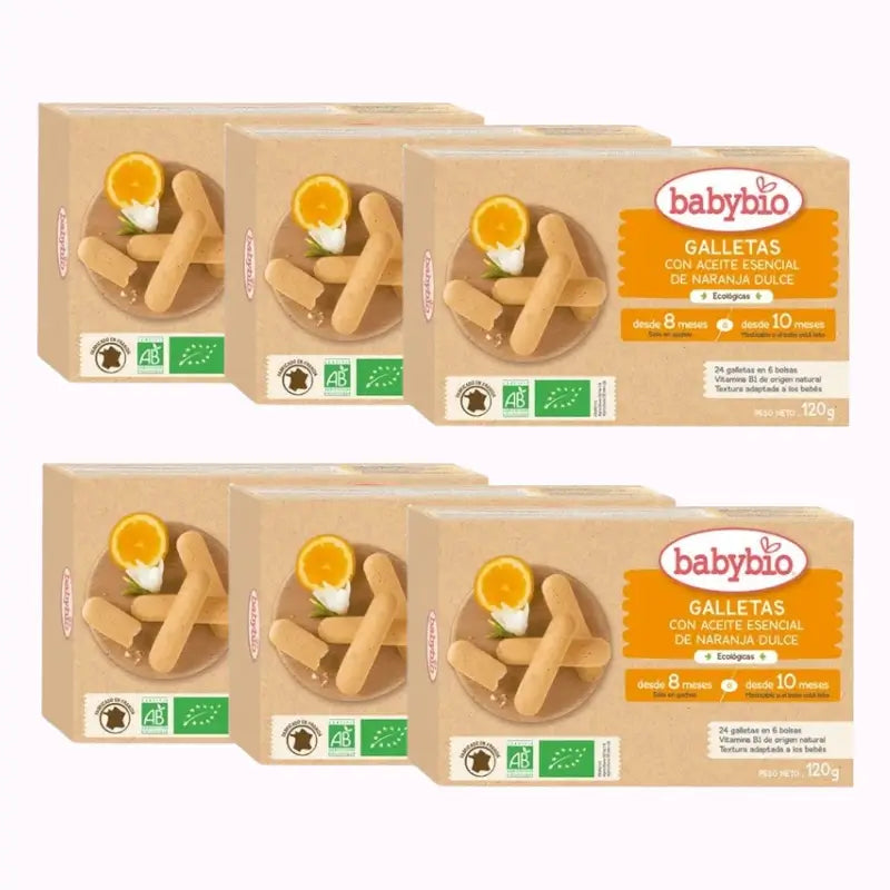 Babybio Teething Biscuits, Pack 6 x 120g