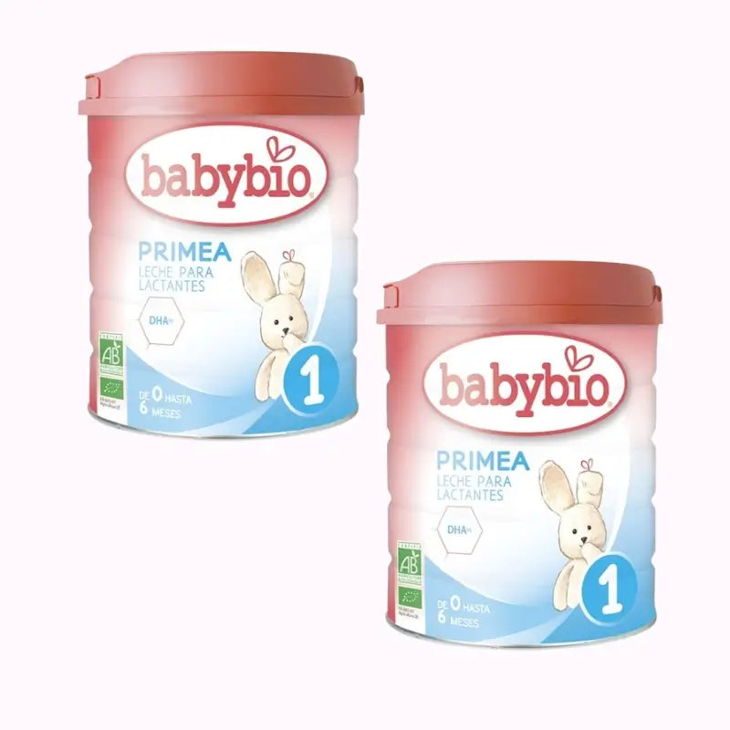 Babybio Primea 1 Cow's Milk for Infants 0-6 Months, Pack 2 x 800 grams