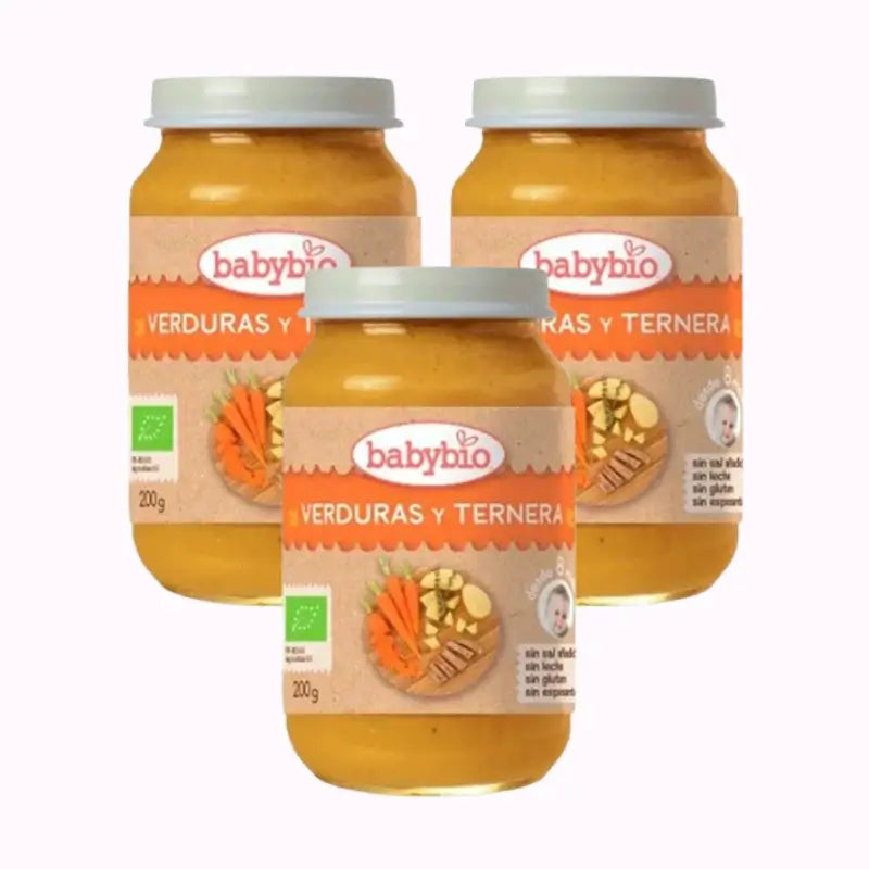 Babybio Menu Tradition Beef, Pack 3 x 200 grams