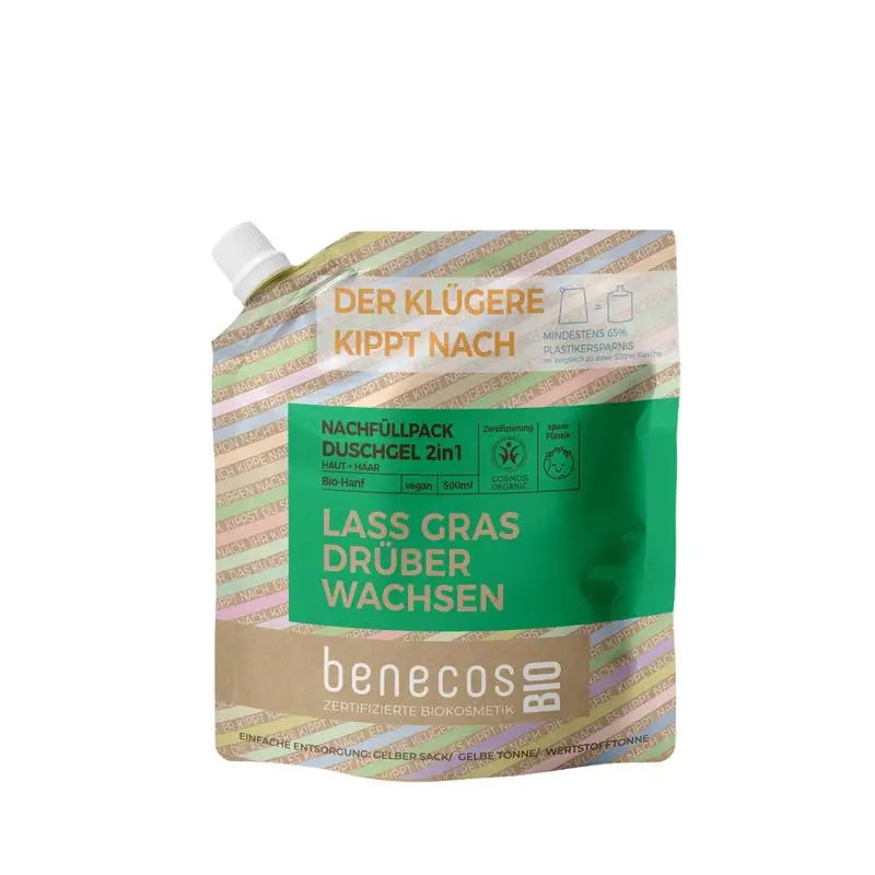 Benecos Gel De Baño 2En 1 Cañamo Recarga 500Ml Bio Vegano