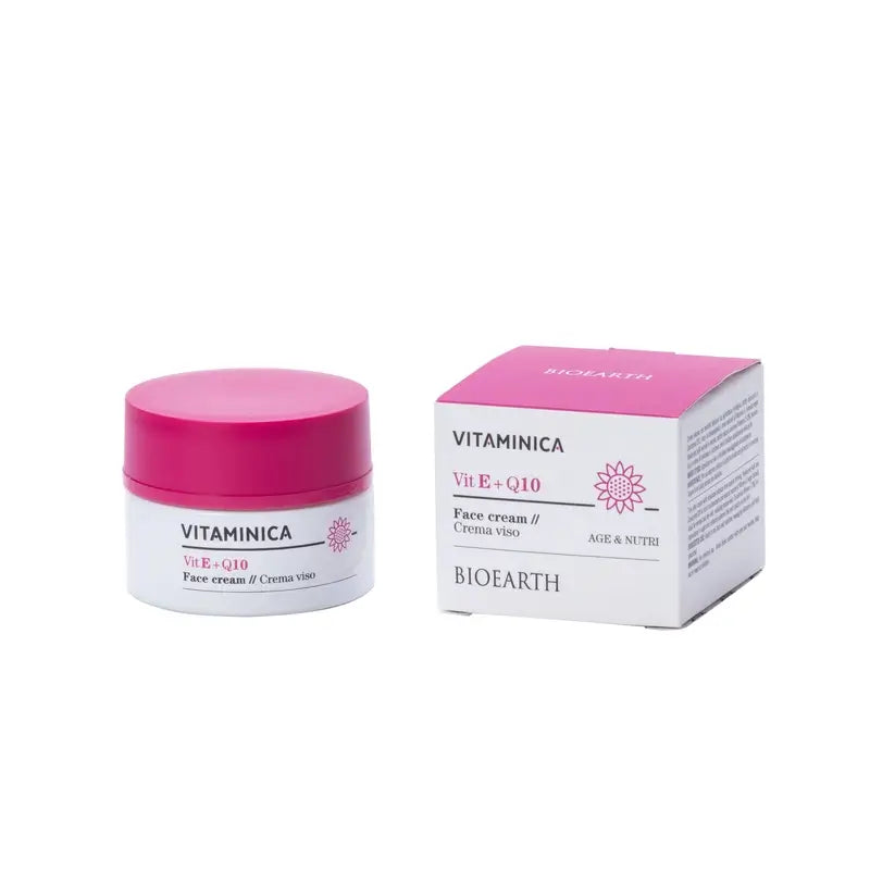 Bioearth Facial Cream Vitamin E & Q10, 50 Ml