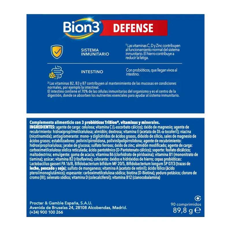 Bion3 Defense Multivitamin, 90 tablets