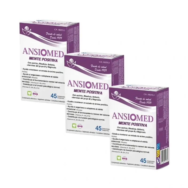 Bioserum Ansiomed Positive Mind, 3X45 Tablets