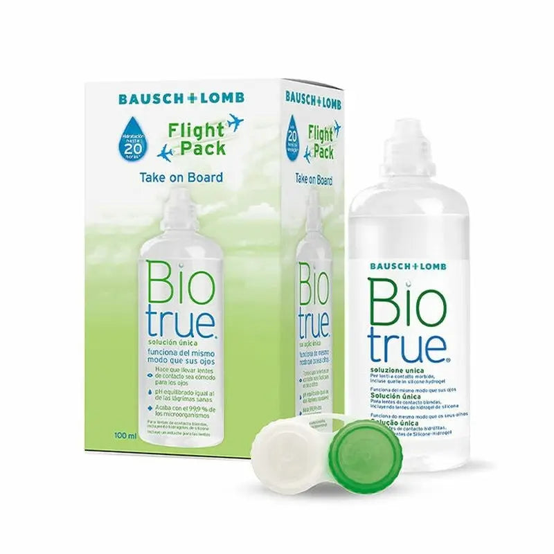 Biotrue Solución Única Flightpack - 100 Ml
