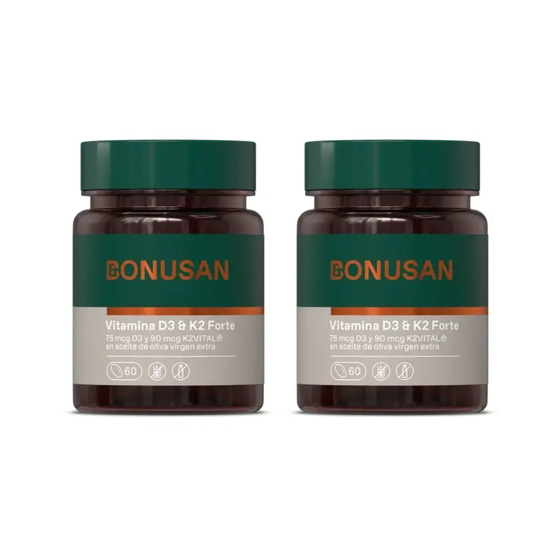 Bonusan Vitamin D3 & K2 Forte, 2X60 Pearls