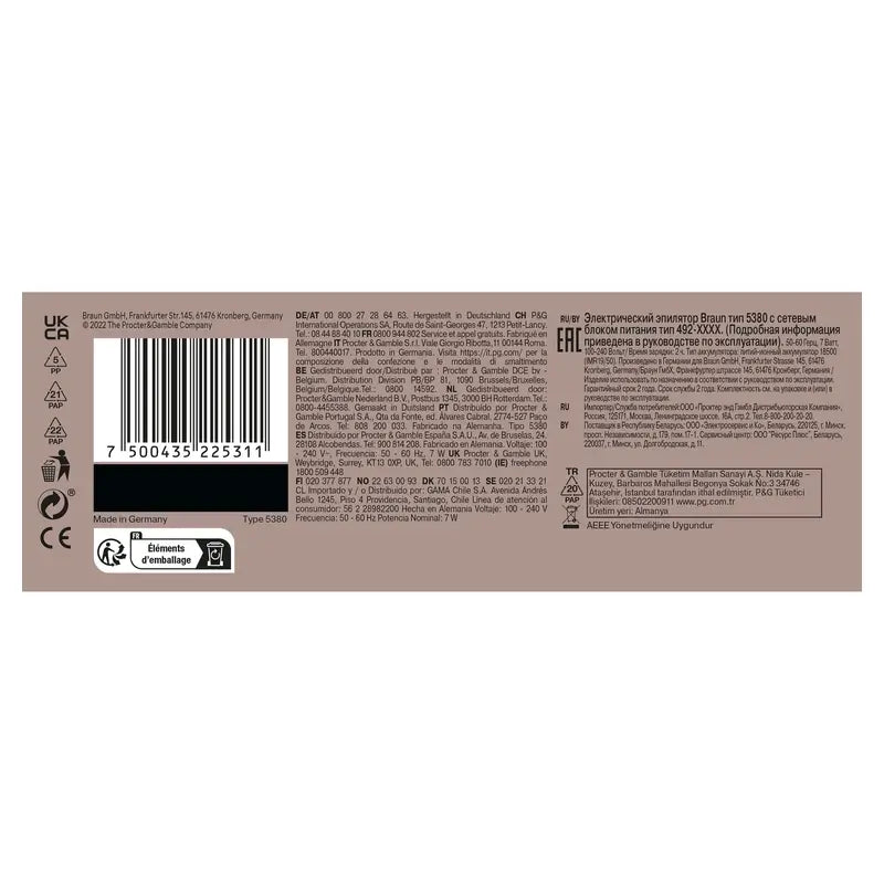 Braun Silk-Épil 9 Flex 9002, Lady Electric Epilator