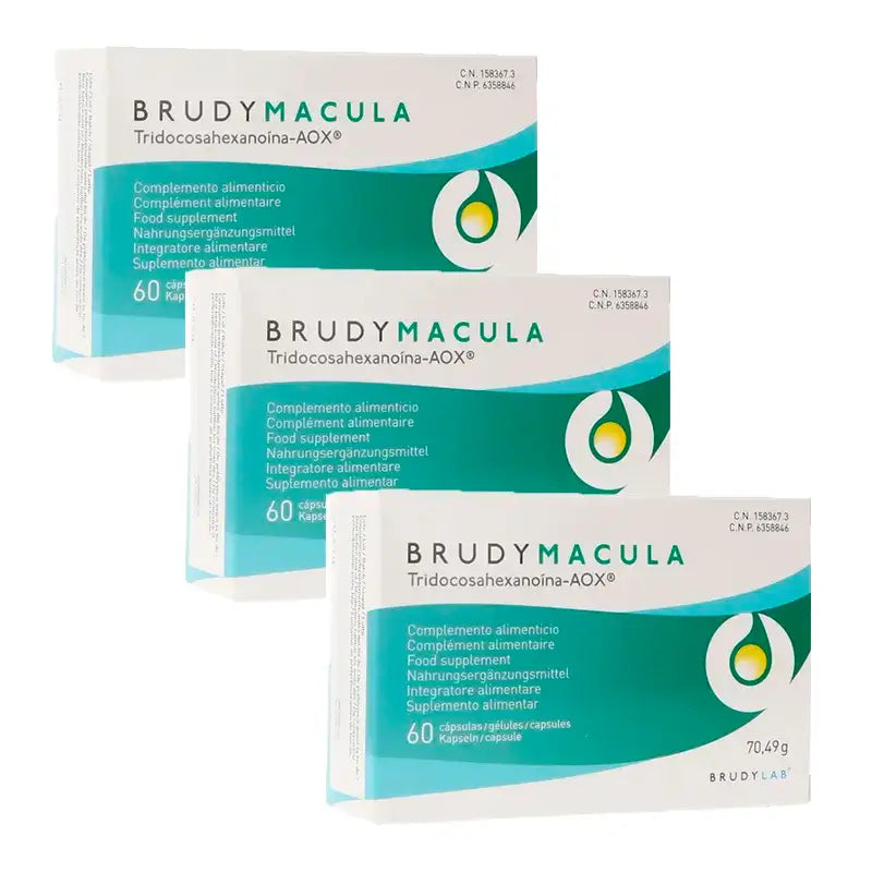 Brudy Macula, Pack 3 x 60 Capsules