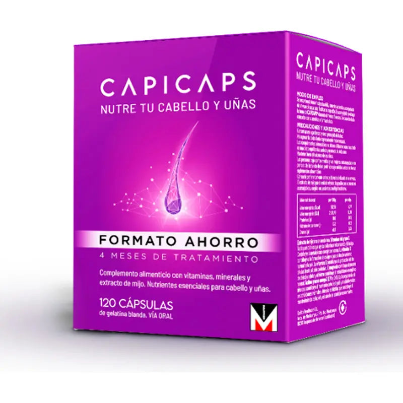 Capicaps cabello y uñas, 120 cápsulas