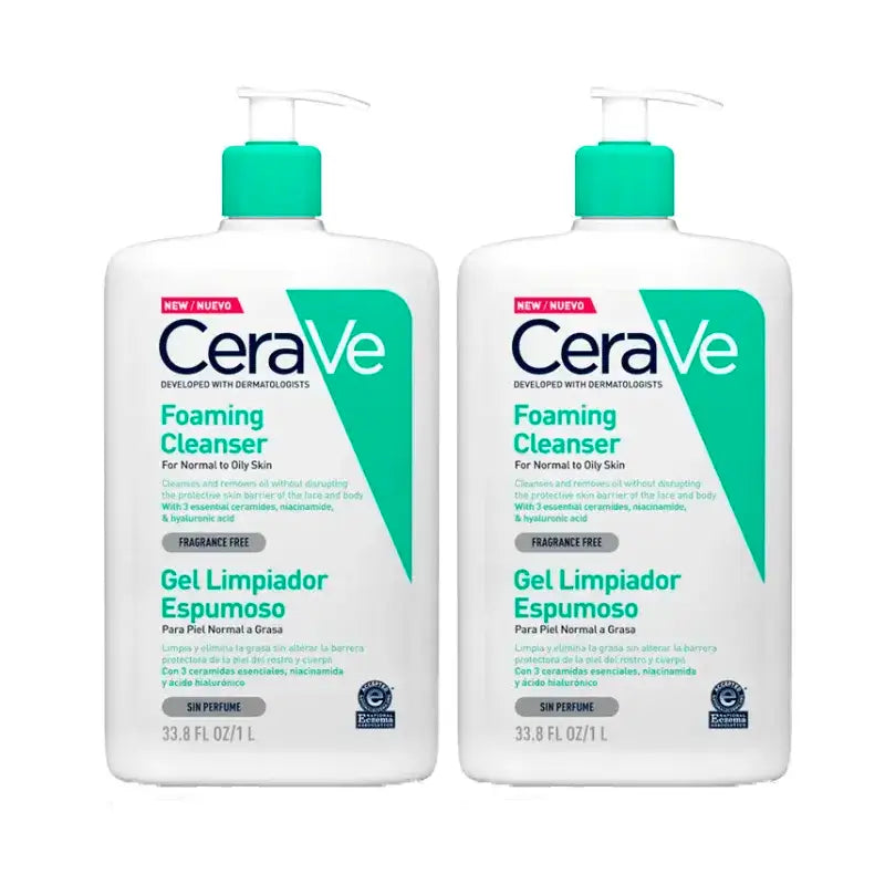 CeraVe Duplo Foaming Cleansing Gel, 2X1L