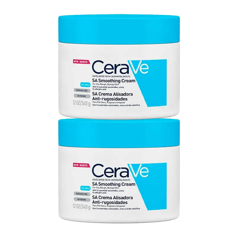 CeraVe Crema Alisadora Anti-Rugosidades, 2X340 ml