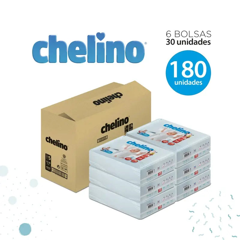 Chelino Nappy Size 5 (13-18 Kg) , 30 units