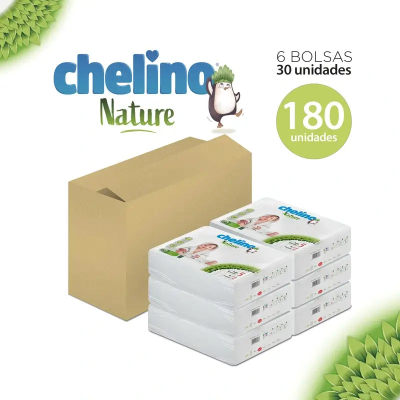 Chelino Nature Nappy Size 5 (13-18 Kg) , 30 units