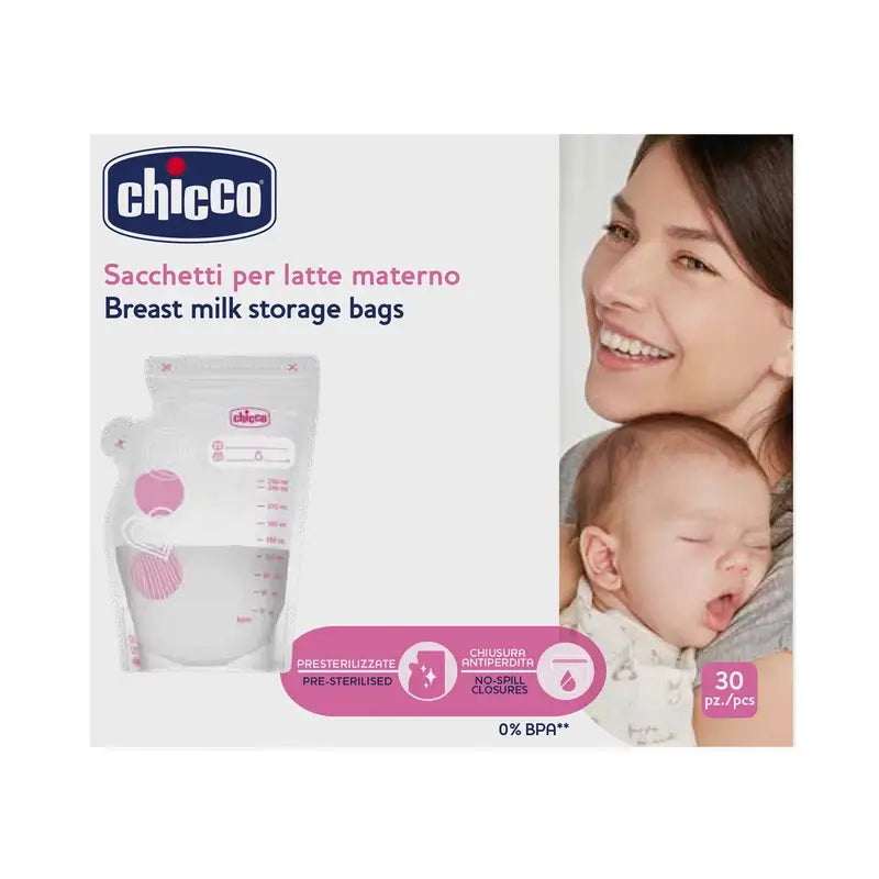 Chicco Breast Milk Pouches 30 pcs.