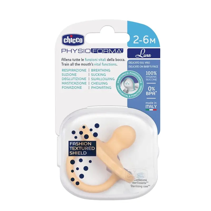 Chicco Pacifier Physioforma Luxe 2-6M 1 Unit Orange