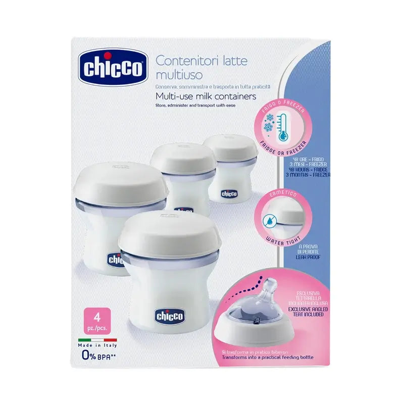 Chicco Breast Milk Containers 4 Pcs.