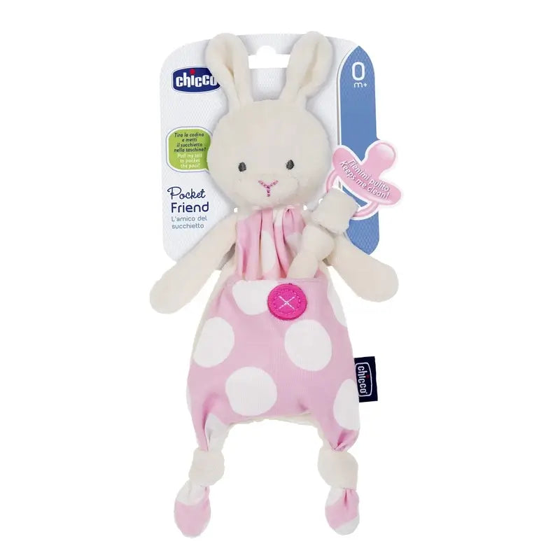 Chicco Pacifier Keeper Pocket Friend Bunny Pink