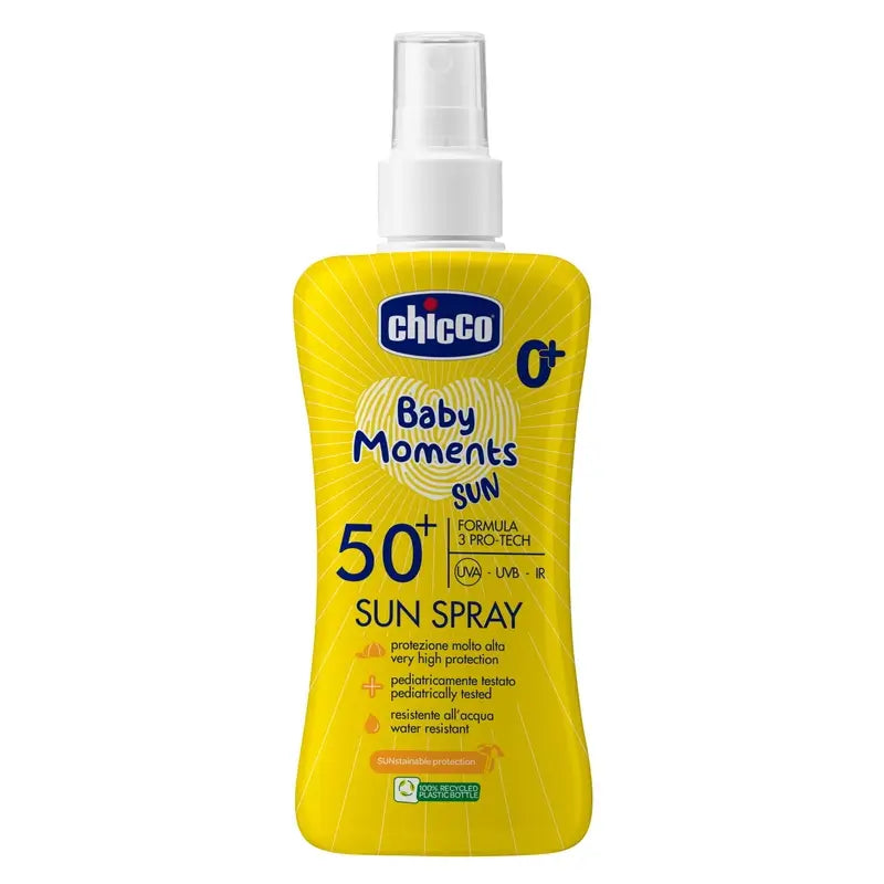 Chicco Baby Moments Cream Spray Format Spf50+ 150Ml