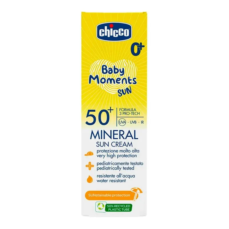 Chicco Sun Mineral Cream Spf 50+ , 75 ml