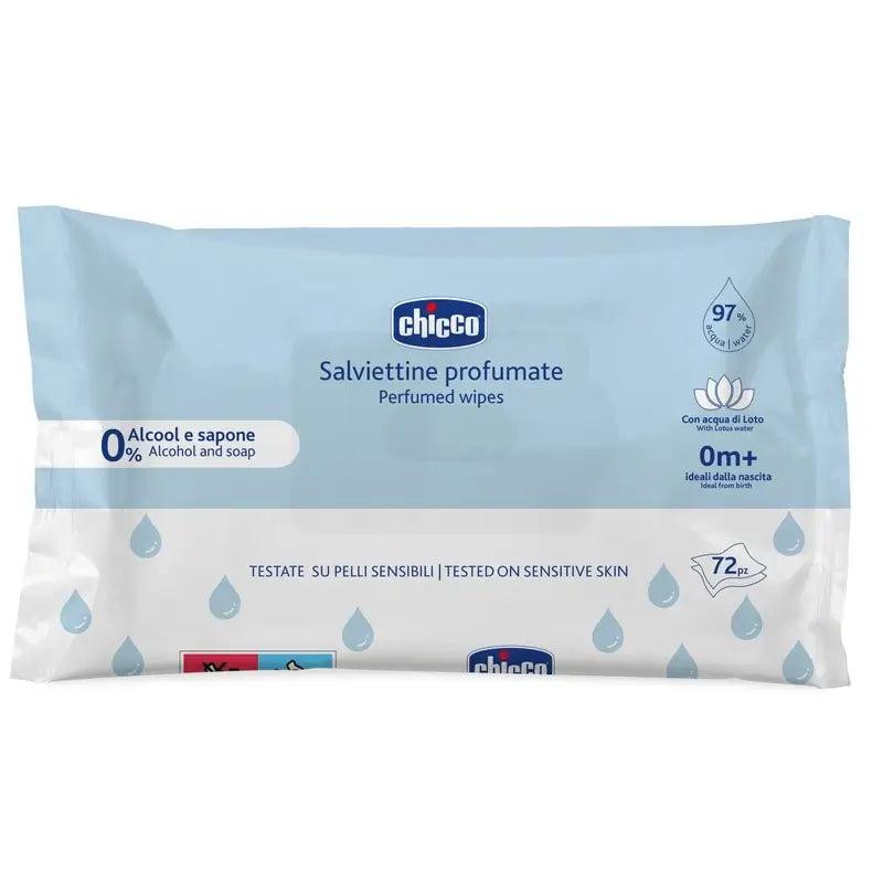Chicco Cleansing Wipes without Lid 72 Units