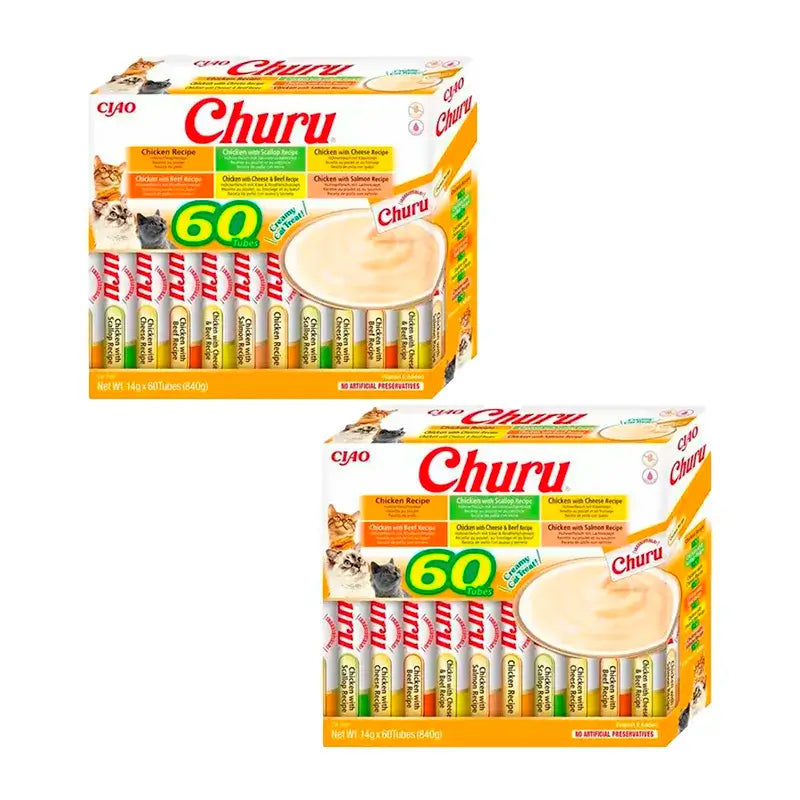 Churu Cat Chicken Varieties, Pack 2 x 60X14Gr