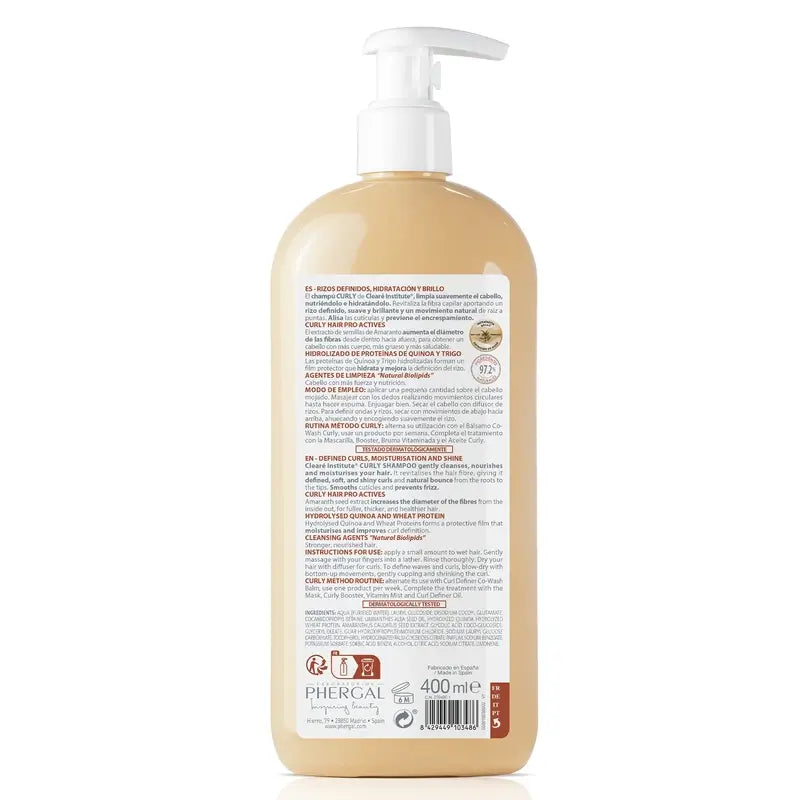 Clearé Institute Curly Hair Curly Method Shampoo 400 Ml