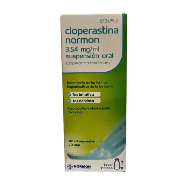 Cloperastine Normon Efg 3.54 Mg/ ml Oral Suspension 200 ml