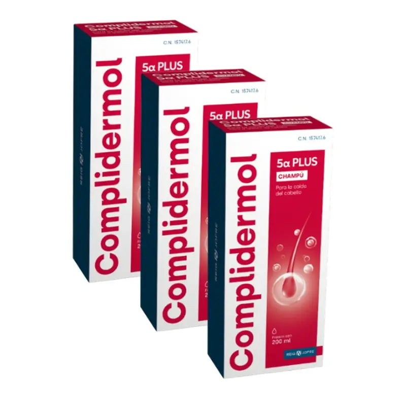 Complidermol Triplo 5 Alfa Hair Loss Shampoo 3 x 200 ml