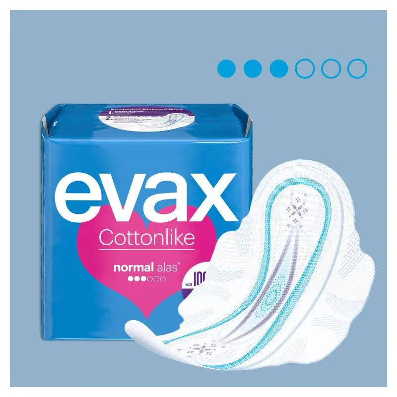 Evax Cottonlike Normal Pads with Wings 16 units