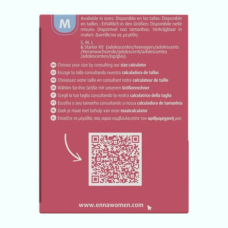 Enna Cycle Original Menstrual Cup Without Applicator, Size M