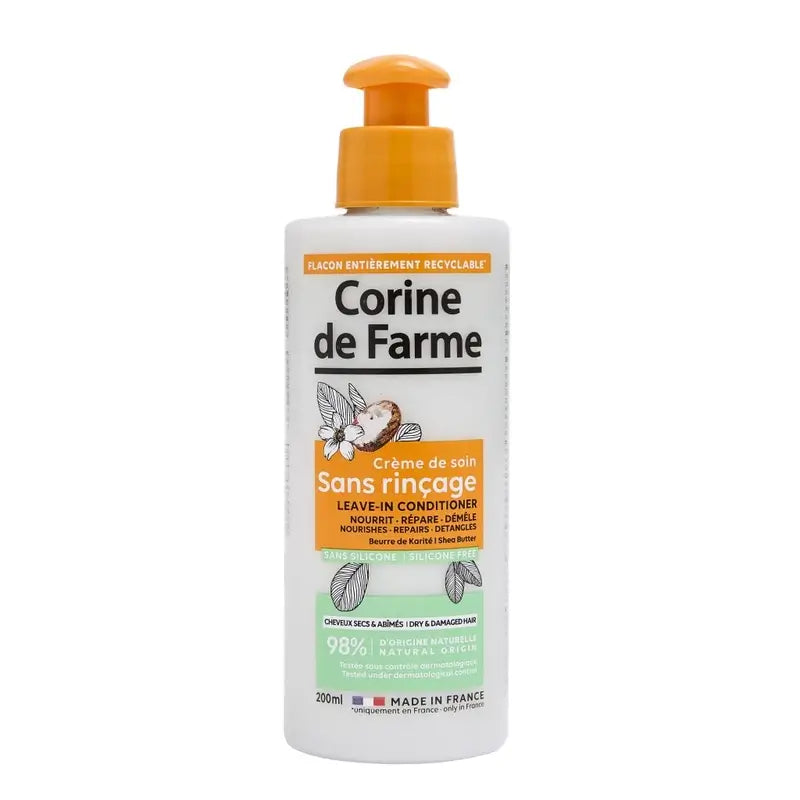 Corine De Farme Shea Butter No Rinse Cream, 200 ml