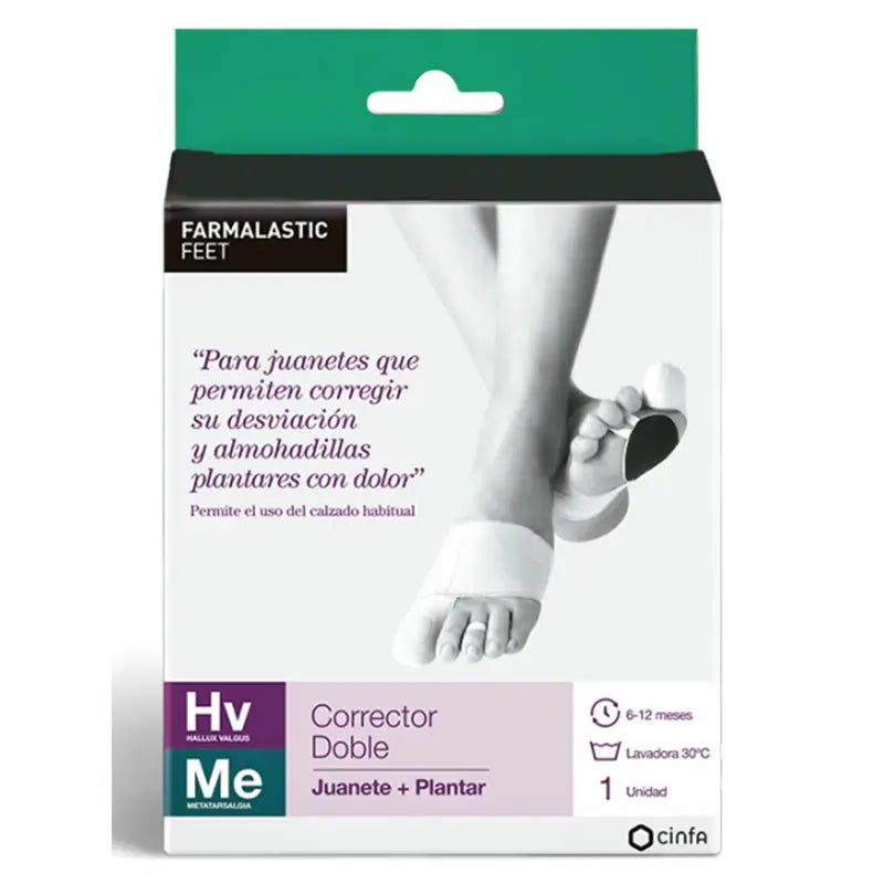 Farmalastic Corrector Double Bunions And Plantar Corrector Right Foot, T-P