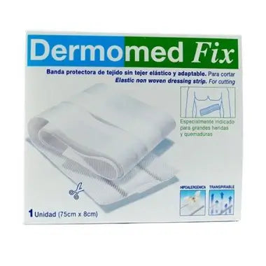 Dermomed Fix Dressing Protective Tissue Bandage 75 cm x 8 cm