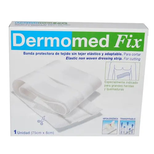 Dermomed Fix Dressing Transparent Protective Bandage 75 cm x 8 cm